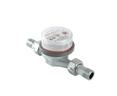 Счетчик воды VALTEC универс. Ду15 (1/2"), 80 мм, БЕЗ СГОНОВ, до +90^С(NEW)