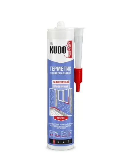 Герметик Kudo Home универсальный силиконовый (280 мл) прозрачный