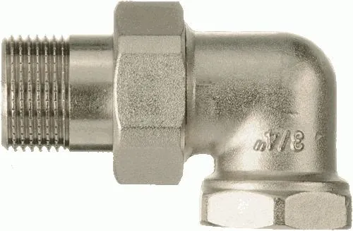 "Американка" сгон угловой разъемный, 3/4" г - ш, ник., лат., 06283 O-Ring TRm