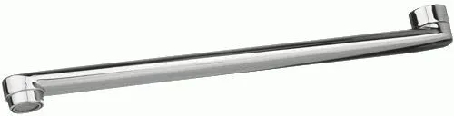 Излив плоский для ванны, L-образный, 35 см, MELODIA MKP20705P
