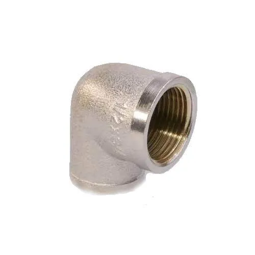 Уголок  3/4" х 1" г-г,  латунь, никель с фаской, "U-TEC"