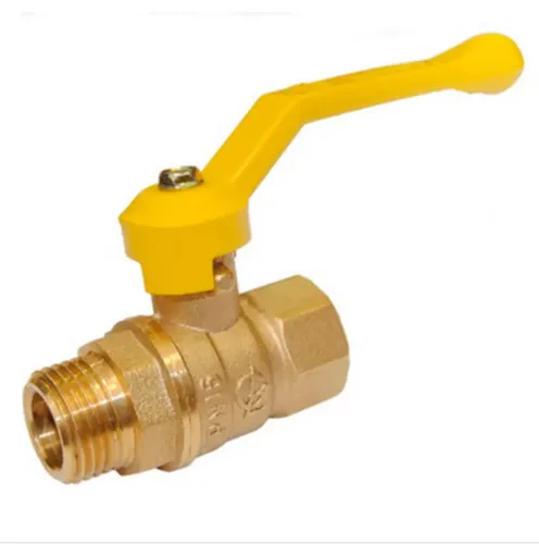 Кран шар. газовый DN32 PN40 г-ш  рычаг, латун. БАЗ 11Б27п1 