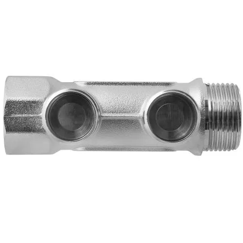 Коллектор 3/4" труба, 2 вых. на 1/2" г, лат., GF, Valtec