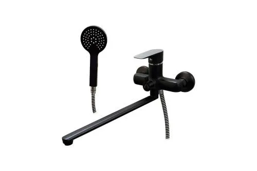 MELODIA Rumba Black Смеситель ванна D35мм, излив L30  MDV35341bk