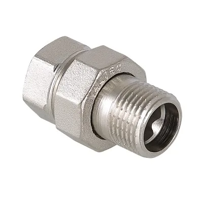 "Американка" сгон прямой разъемный, 1/2" г - ш,  ник., лат., Valtec