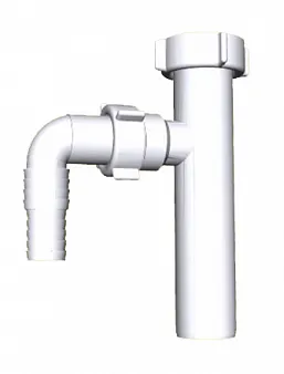 Отвод АНИ М220  32 (1 1/4") мм для стир. маш., короткий