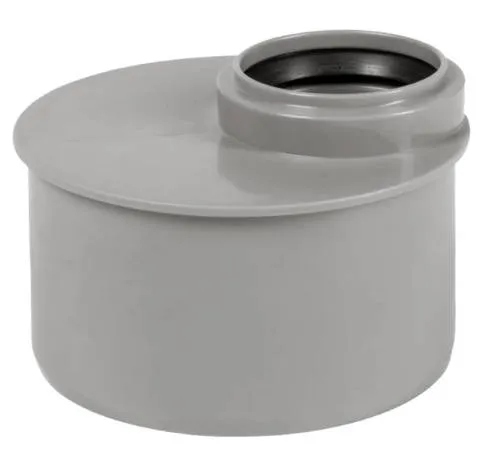 ПЕРЕХОД (Редукция) 110 - 50 мм эксцентрик короткая ПВХ VALFEX