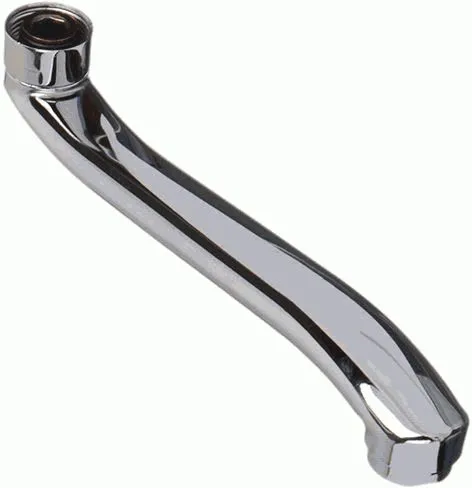 Излив плоский для ванны, S-образный, 25 см, MELODIA MKP20713P, Terma 20713