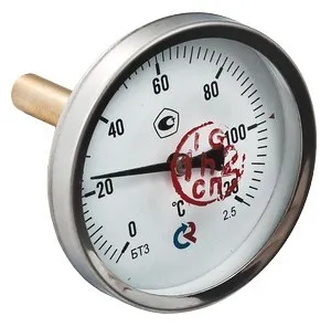 Термометр БТ-31-211 Ду63 с задн. подкл., 1/2", 0-160* (ЖЦ)