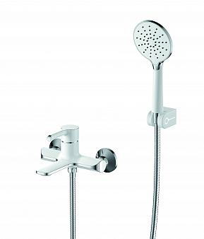 ARGO 4005P ELAT Смеситель для ванны, корпус хром/белый