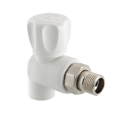 Кран шар. радиат. угловой ПП 20х1/2" нар. лат.полусгон VALTEC