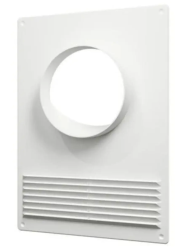 "ЭРА" Торцевая площадка 18 x 25 см, 130 мм для воздуховода с решёткой, пластик