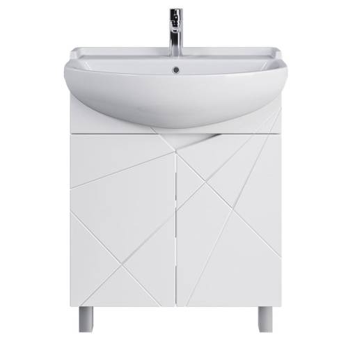 Тумба Айсберг 60 (Уют 60) напольная, белая без умывальника