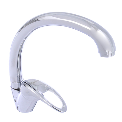 Klabb 05 256 Смеситель для кухни с боковой ручкой, литой излив, керамический картридж, 40 мм, хром