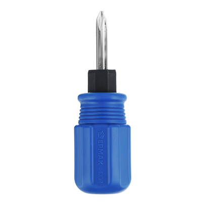 ЕРМАК Отвёртка 2 в 1 синяя, желтая 6х38мм с металлическим фиксатором