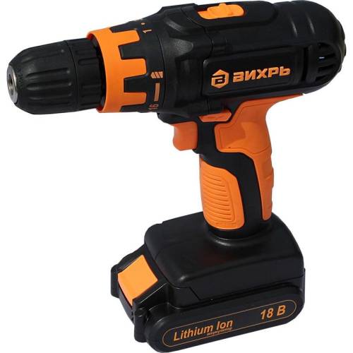 Дрель-шуруповерт аккумуляторная ДА-18Л-2К Вихрь (ЖЦ)