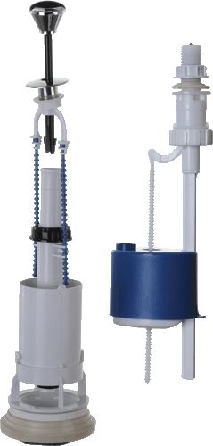 Арматура д/унит., 110.57.14.3 (67.57.14.3) Псков, 1/2", нижн..подв.,тяга вверх хром.