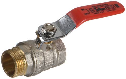 Кран шар. 1" г-ш  рычаг, лат. ник. Terma RED 31032