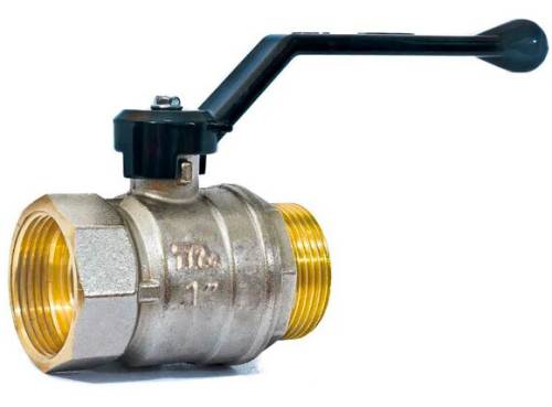 Кран шар. 1" г-ш  рычаг, лат. ник.  TeRma NEOS 32033