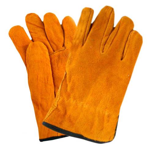 Перчатки цельноспилковые Драйвер-С (нат.замша), цв. корич. F0201