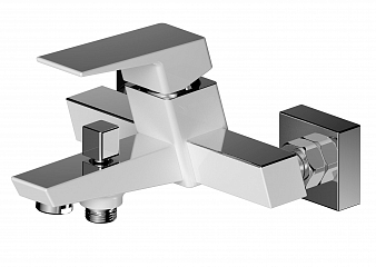 ARGO 3505P GRANO white Смеситель для ванны, хром/белый