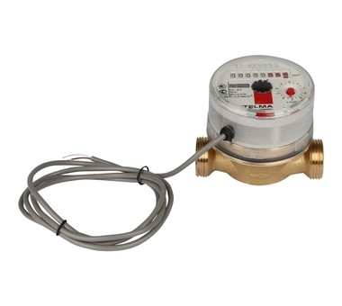 УЦЕНКА 2023-2029гг Счетчик воды импульсный L110 Ду15мм ГВ САНТЕХСЕТЬ ITELMA без крепления (ЖЦ)