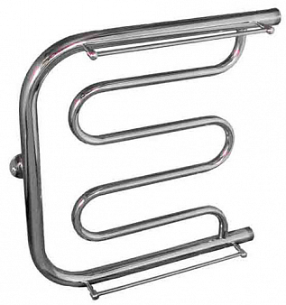 TERMINUS Полотенцесушитель MП-образный с полочкой 500 х 700мм d32 (1")