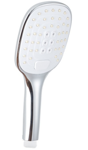 Лейка душевая MARS 3 позиции, пластик, хром, кнопка переключ., блистер