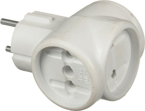 Разветвитель 3-местн. без заземл. "кубик" 10А