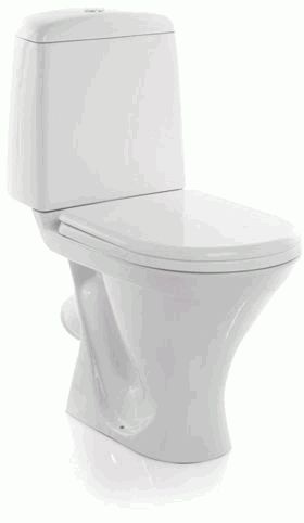 Унитаз-компакт "Аттика" эконом (арматура 1-режим. антивсплеск, "Уклад", сиденье пп, крепление) (ЖЦ)