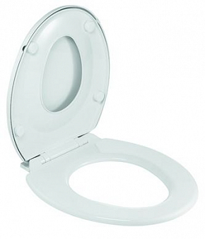 Сиденье для унитаза СЕМЬЯ, белый, полипропилен, с детской вставкой
