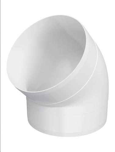 Колено ККП D125 45° пластик ERA