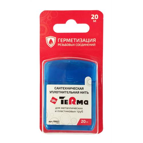 Нить для герметизации резьбы TeRma 20м в блистере 10007