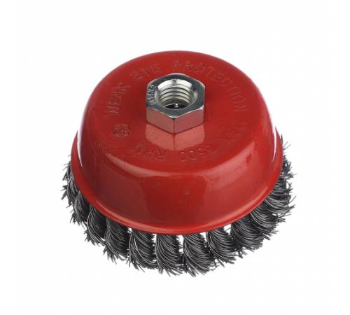 Щетка для УШМ 125 ММ, М14 КРУЧЕНАЯ жесткая (1/ 45)