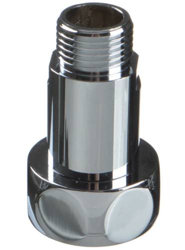 Соединение прямое 1" х 1/2" г - ш. с накидной гайкой для П/суш (пара), латунь хром.