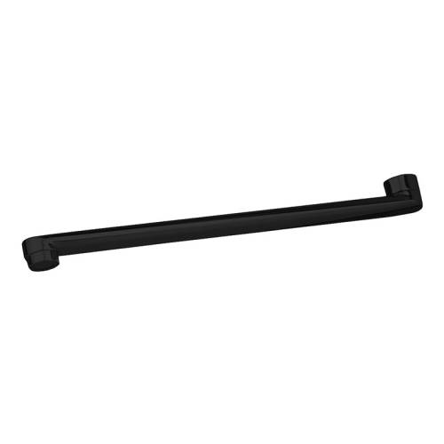 Излив плоский для ванны, L-образный, 35 см, чёрный MELODIA MKP20705Pbk