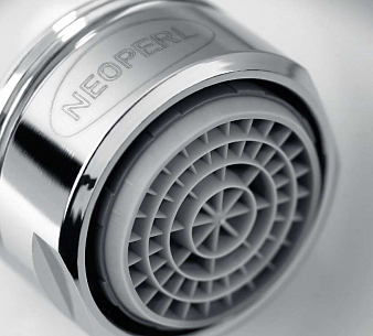 Аэратор Cascade M24*1 наруж. резьба, латунь, хром 8 л/мин, антикалькар"Neoperl" 01.202