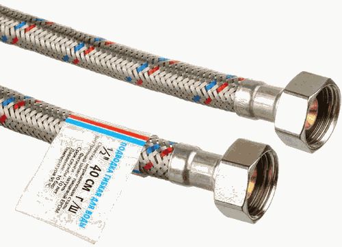 Подводка воды,1/2", 0.3 м, г-г, "ТР-Сантехника"