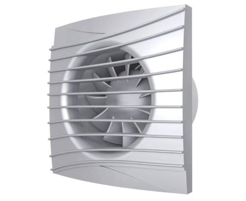 Вентилятор накладной SILENT D100 обр.клапан Gray metal DICITI