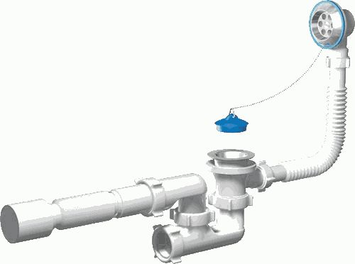 Обвязка АНИ E255,  регул. с гофрой, 40*50 мм, с выпуском