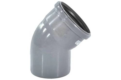 ОТВОД    50 мм , 45 град. ПВХ VALFEX