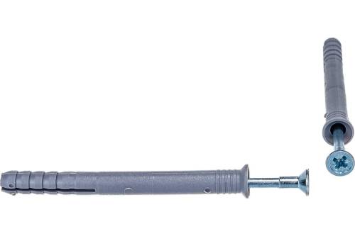 Дюбель-гвоздь 8х60 с потайной манжетой, полипропилен (100шт.) ГОСКРЕП-пак.