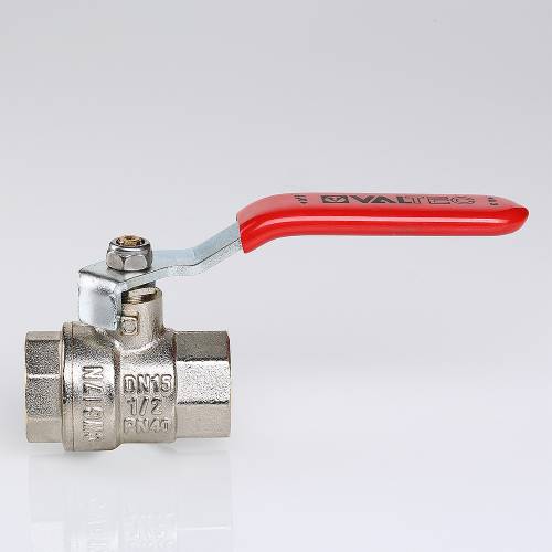 Кран шар. 1 1/4" г-г  рычаг, ник. лат. VALTEC BASE