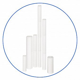 AQUAFILTER Картридж  из ПП шнура, 10 микрон, 10"