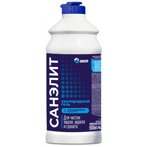 САНЭЛИТ-кислор.гель 500мл.д/чистки ванн и унитазов *3/15