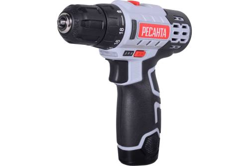 Дрель-шуруповерт аккумуляторная ДА-12-2Л Ресанта (ЖЦ)