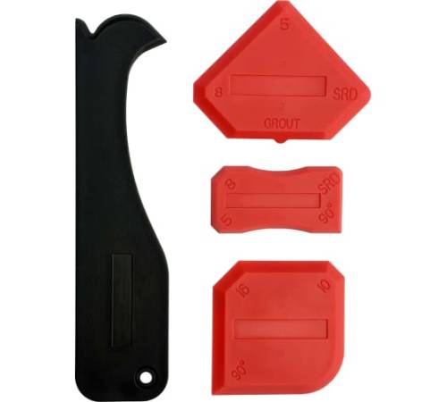 Набор шпателей для затирки швов 4 предм. VERTEXTOOLS