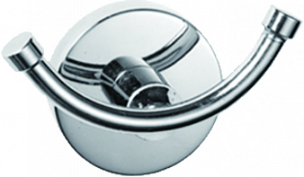 Крючок двойной "HAIBA", настенный,  металл., подвес, 