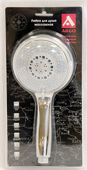 Лейка душевая KIRA, 5 позиц., массажн., ARGO