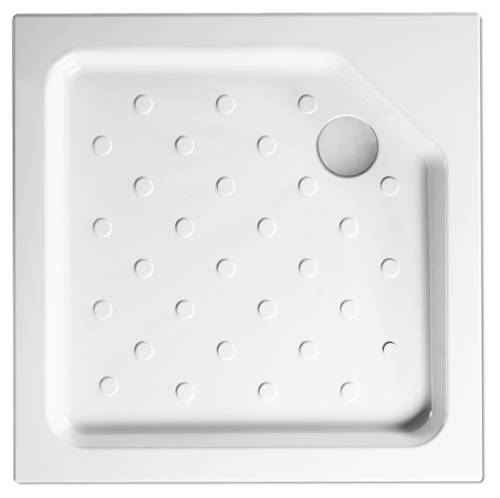 Душевой поддон 80х80х16 см Square MELODIA акриловый белый, квадратн.